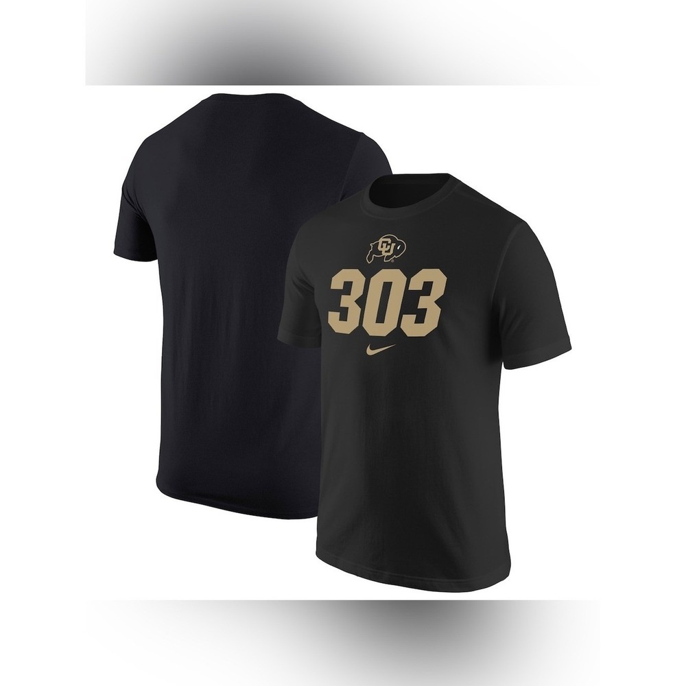 Nike- Men's Colorado Buffaloes 303 T-Shirt - Size Small - Black & Gold